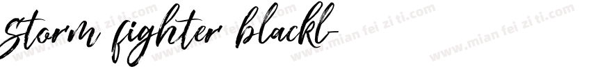storm fighter blackl字体转换